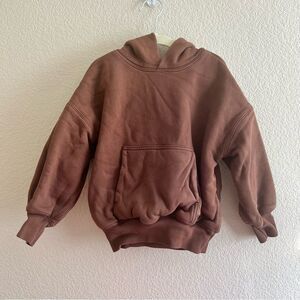 Yeezy Cotton Hooded Sweatshirt Brown Unisex XS 4-5 Years EUC